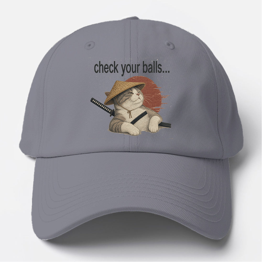 Check Your Balls Baseball Cap