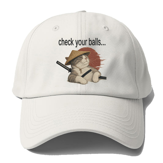Check Your Balls Baseball Cap