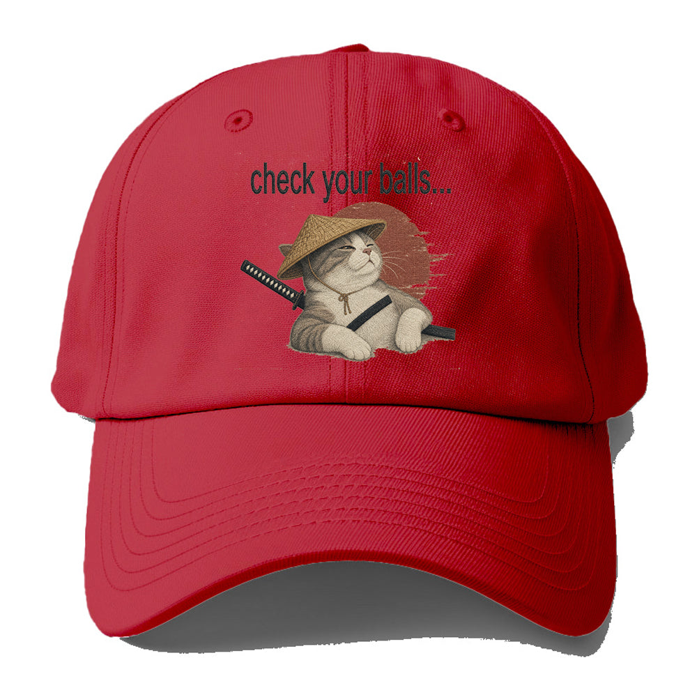Check Your Balls Baseball Cap