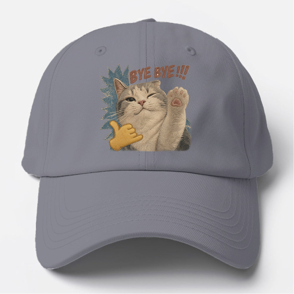 Bye Bye Cat Baseball Cap