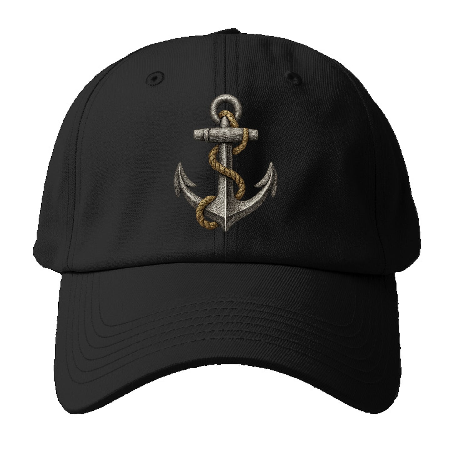 anchor and rope nautical illustration Hat