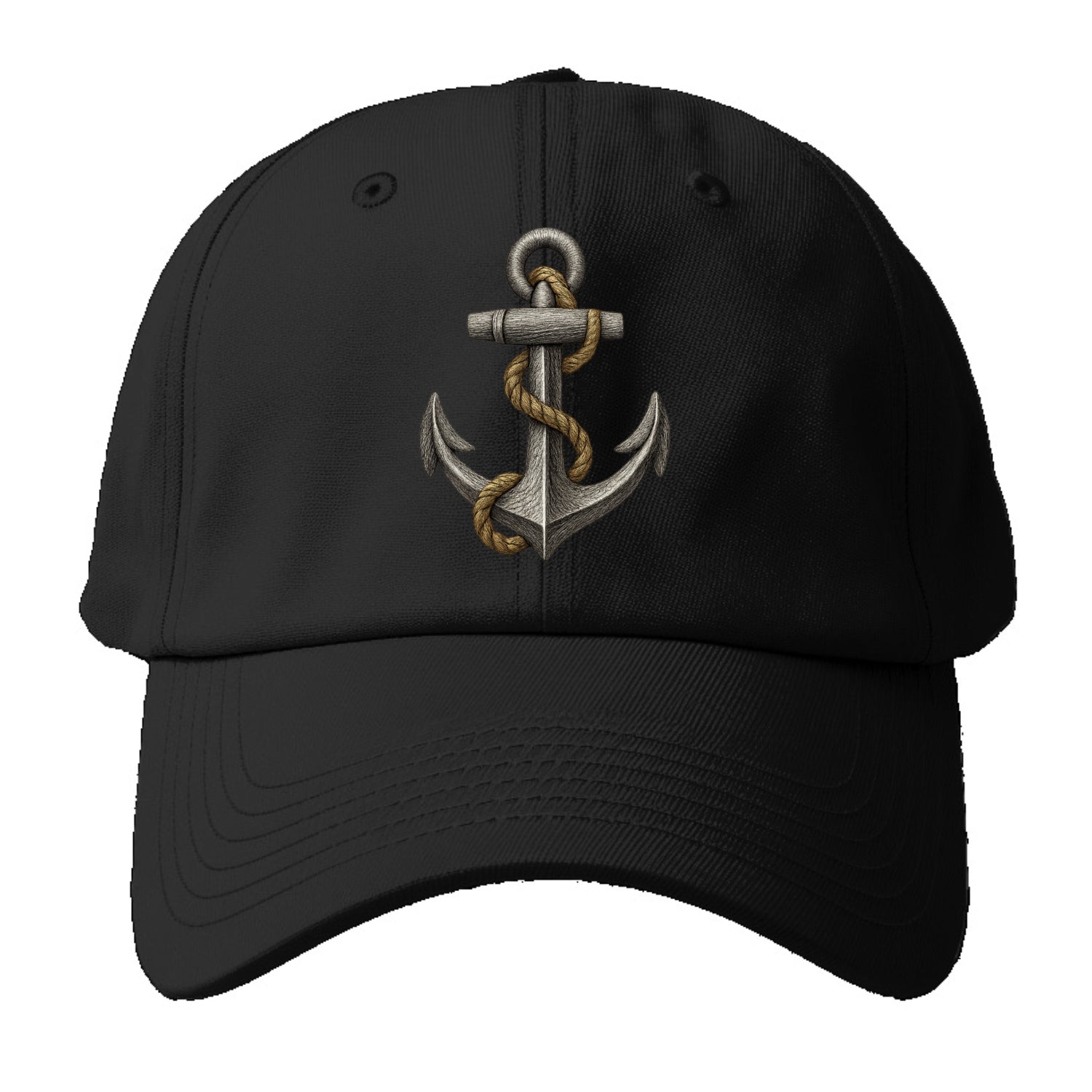 anchor and rope nautical illustration Hat
