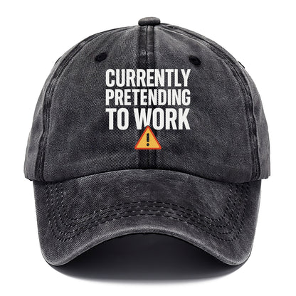 currently pretending to work Hat