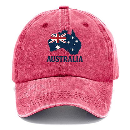 Australian Flag and Map Hat