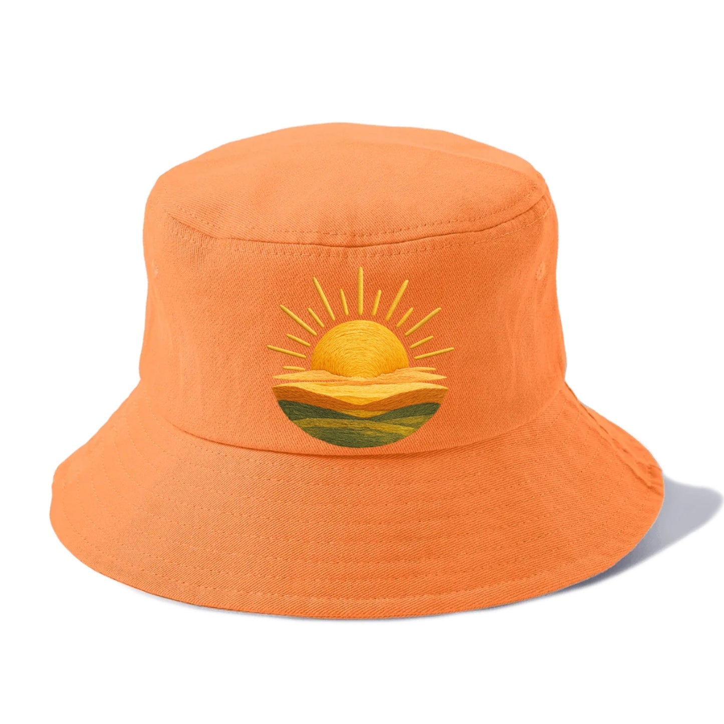 golden sunrise horizon Hat