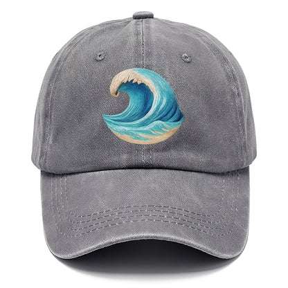 ocean's embrace woven depths Hat