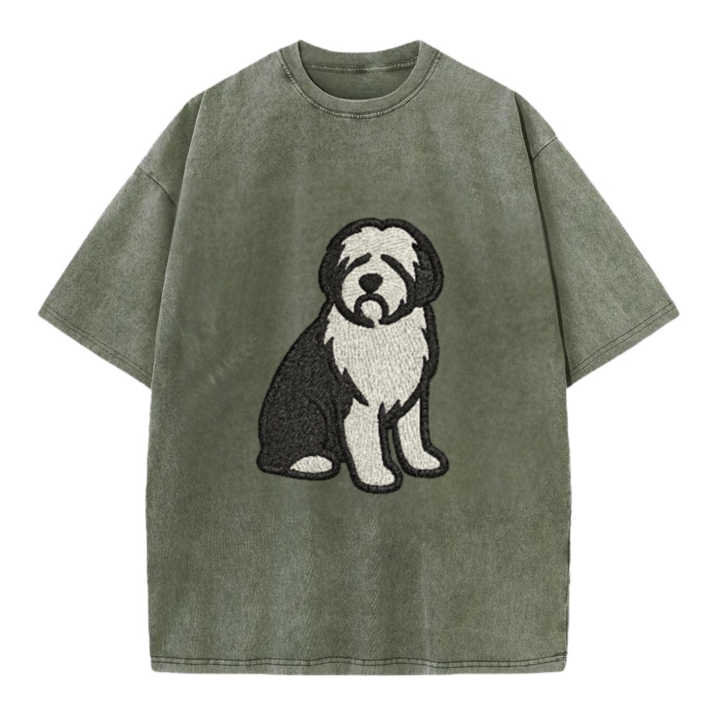 Old English Sheepdog Black And White Pose Hat