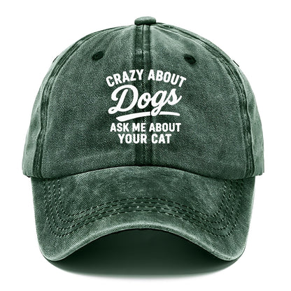 crazy about dogs cats Hat