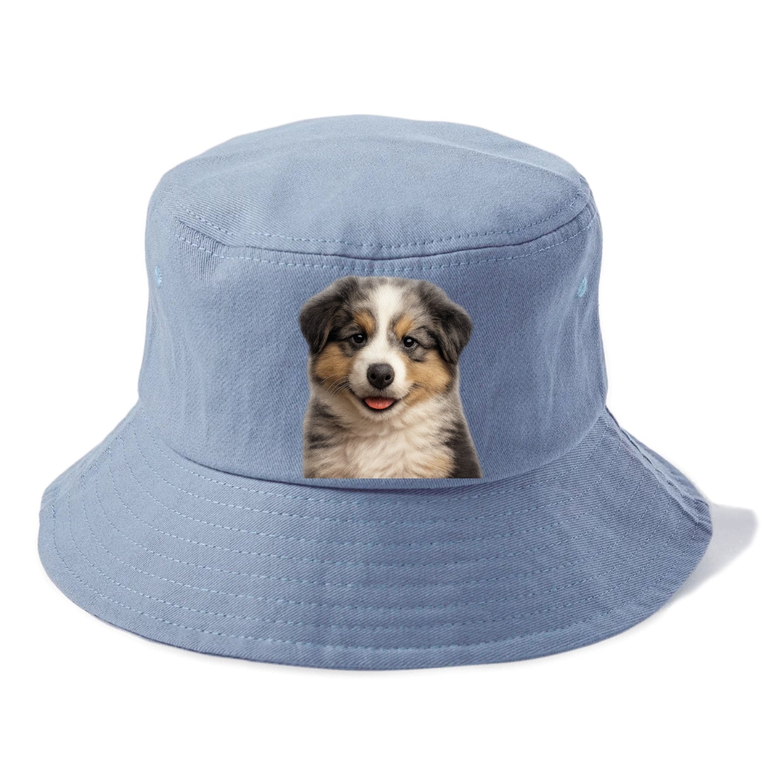 australian shepherd puppy portrait design Hat