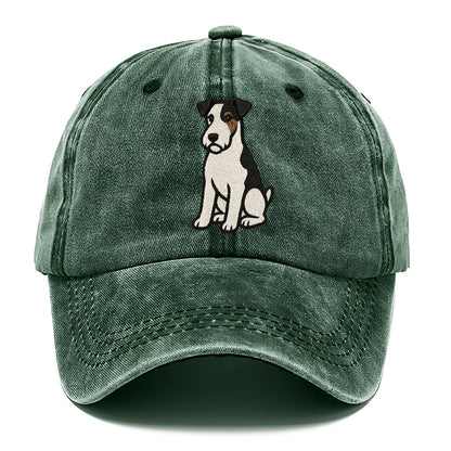 wire-fox-terrier-white-black-markings-spirited-charm Hat