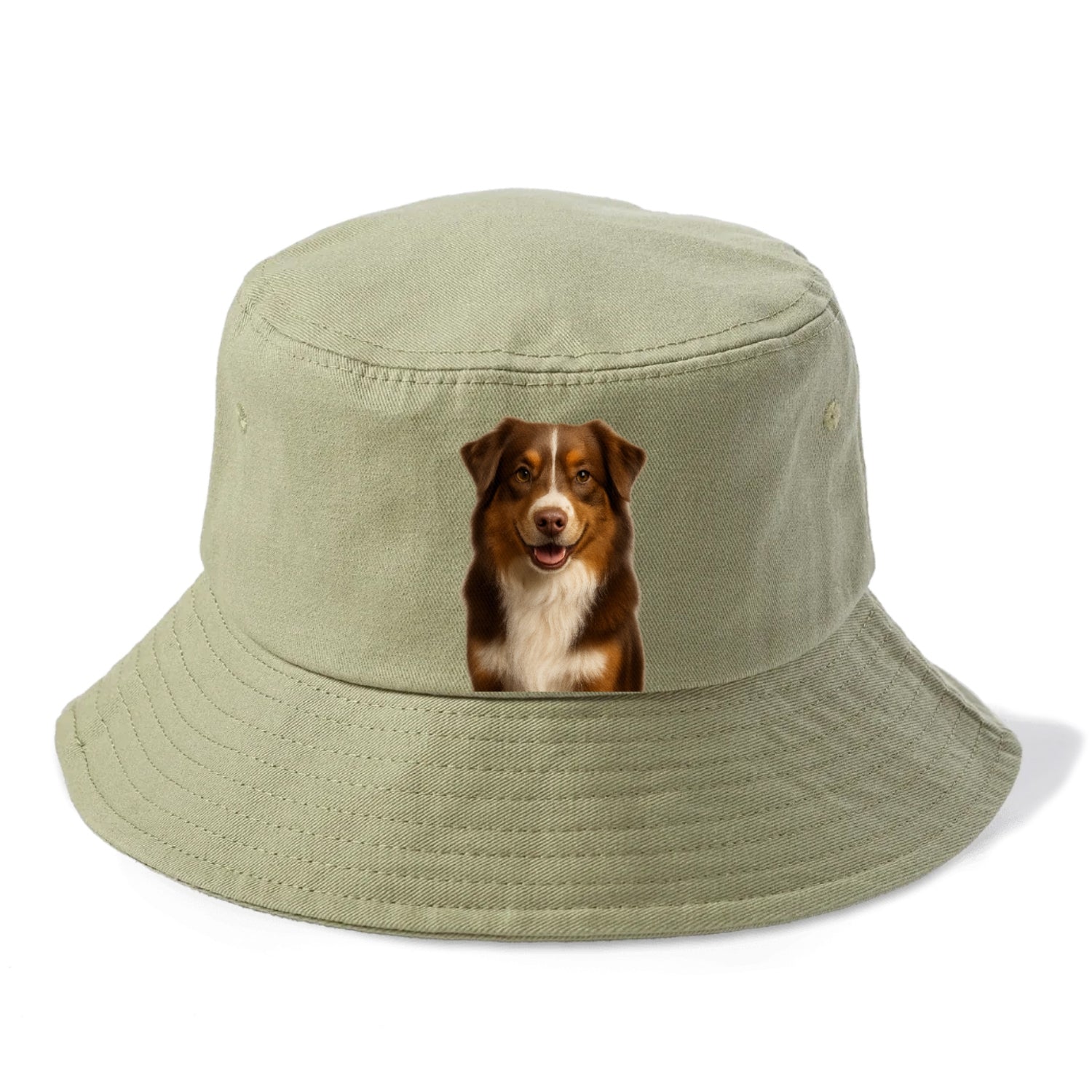 red tri australian shepherd portrait design Hat