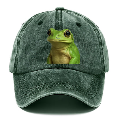 frog portrait design Hat