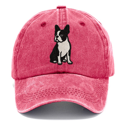boston-terrier-black-white-tuxedo-charming-companion Hat