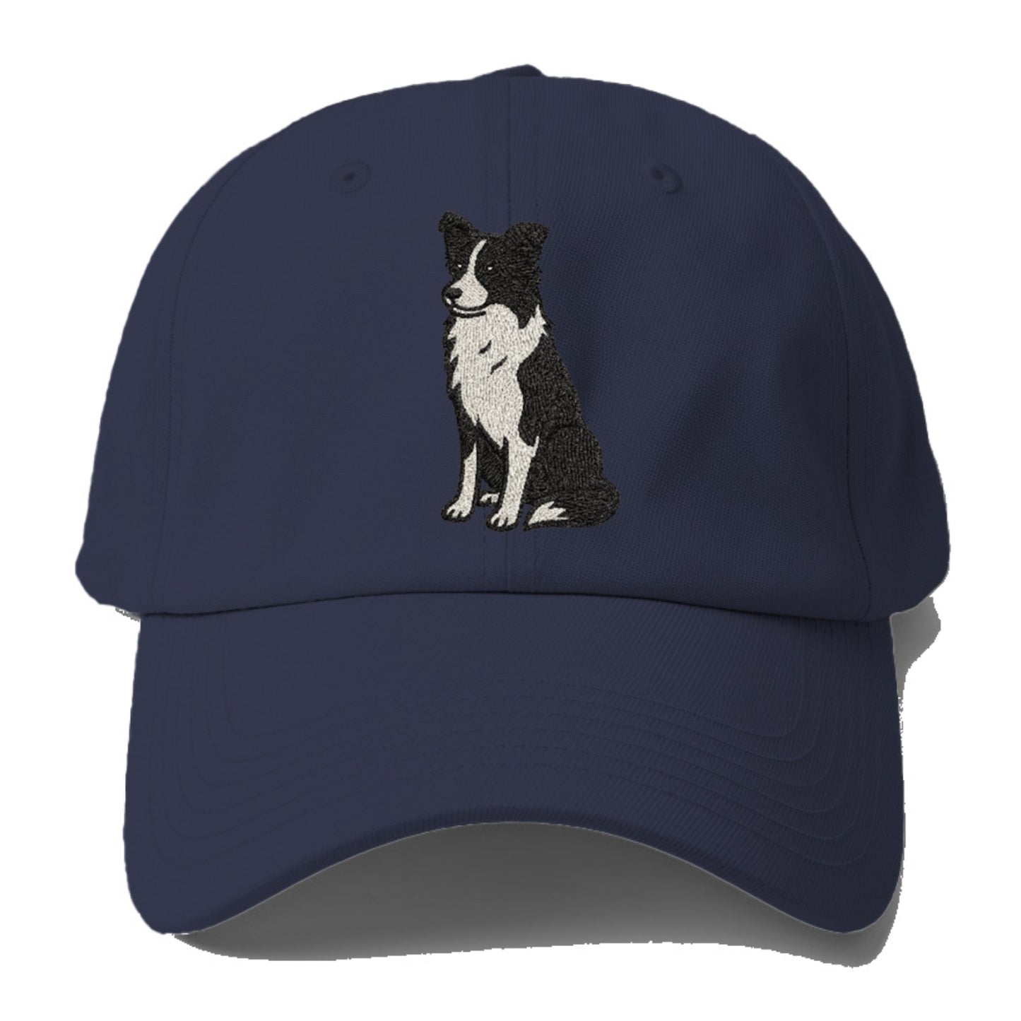Border Collie Black And White Sitting Pose Hat