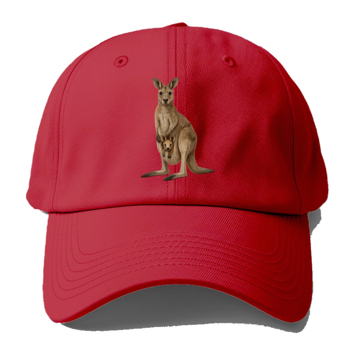 realistic kangaroo mother and joey Hat