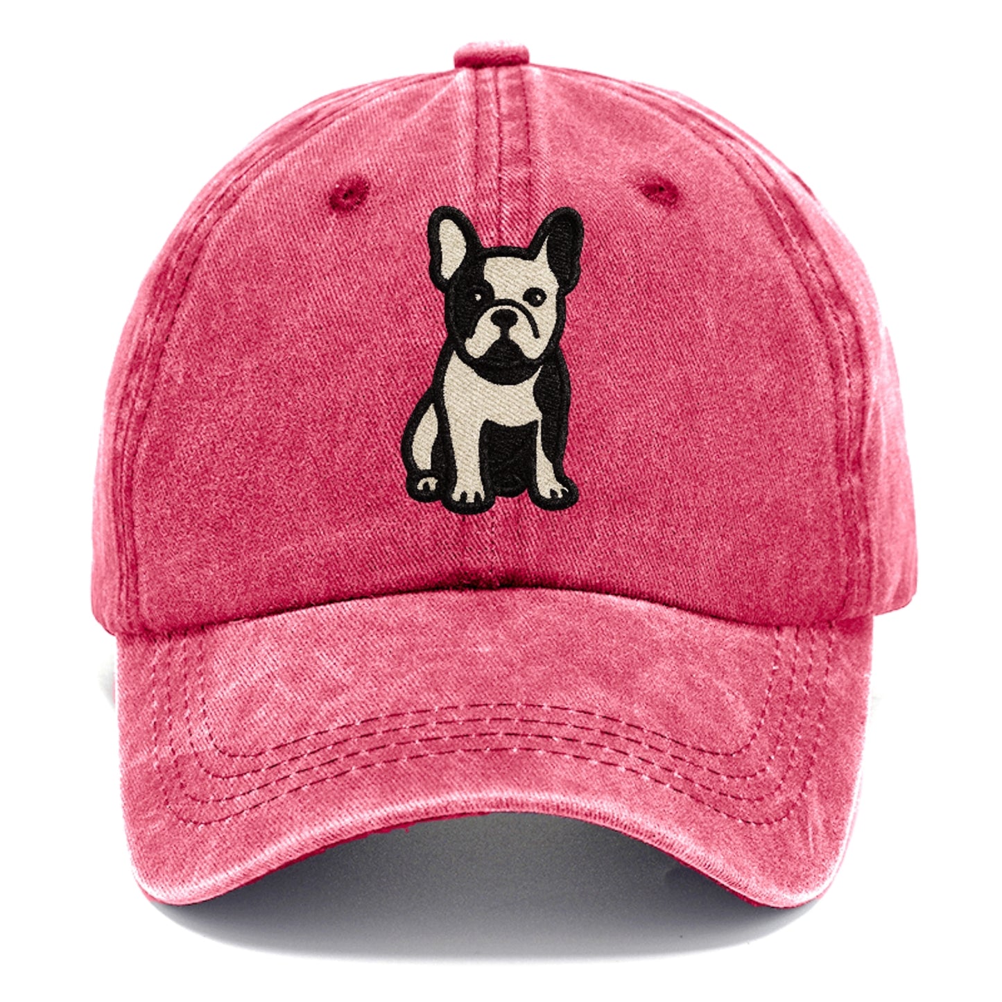 French Bulldog Black And White Tuxedo Pose Hat