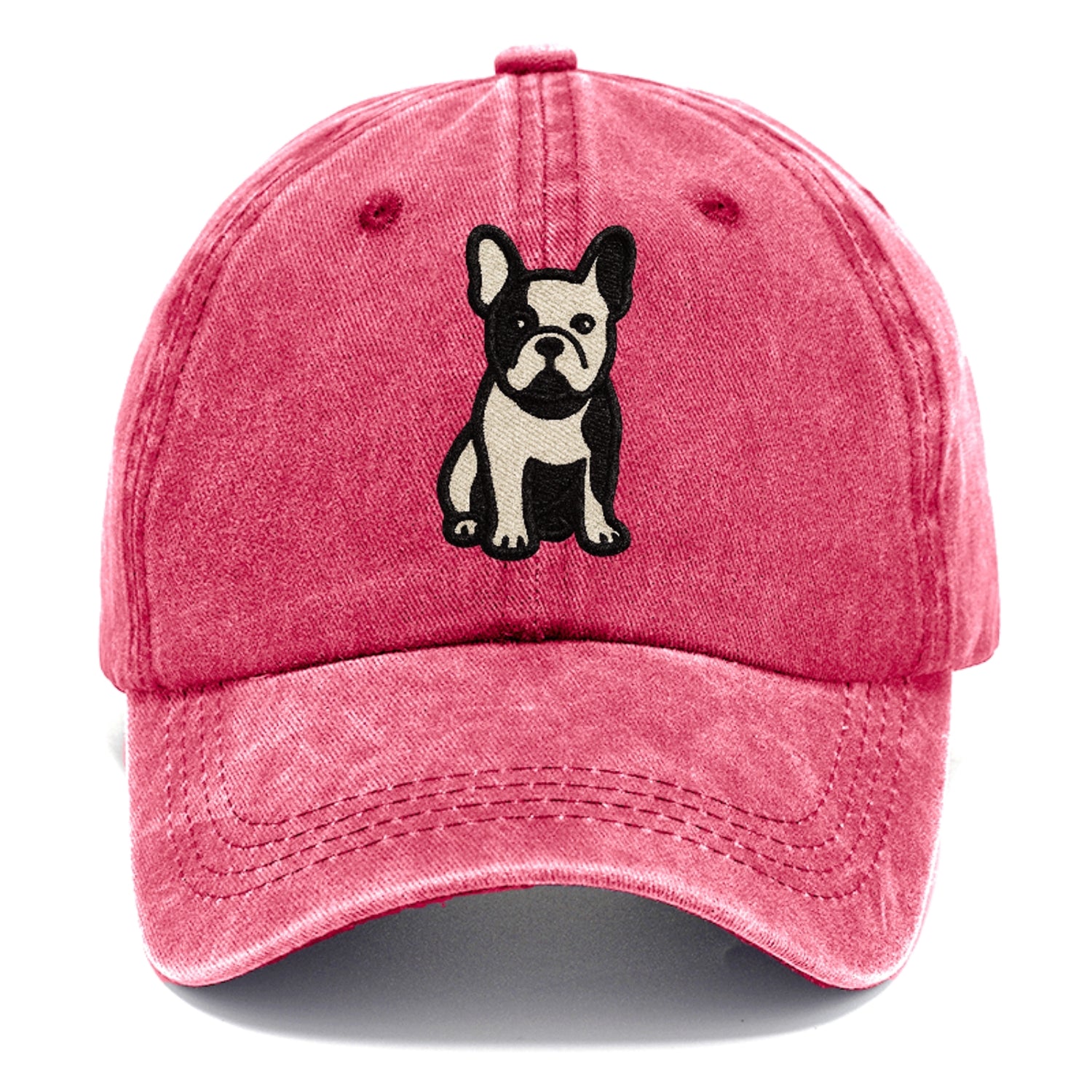 French Bulldog Black And White Tuxedo Pose Hat