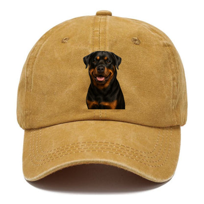 rottweiler powerful guardian Hat