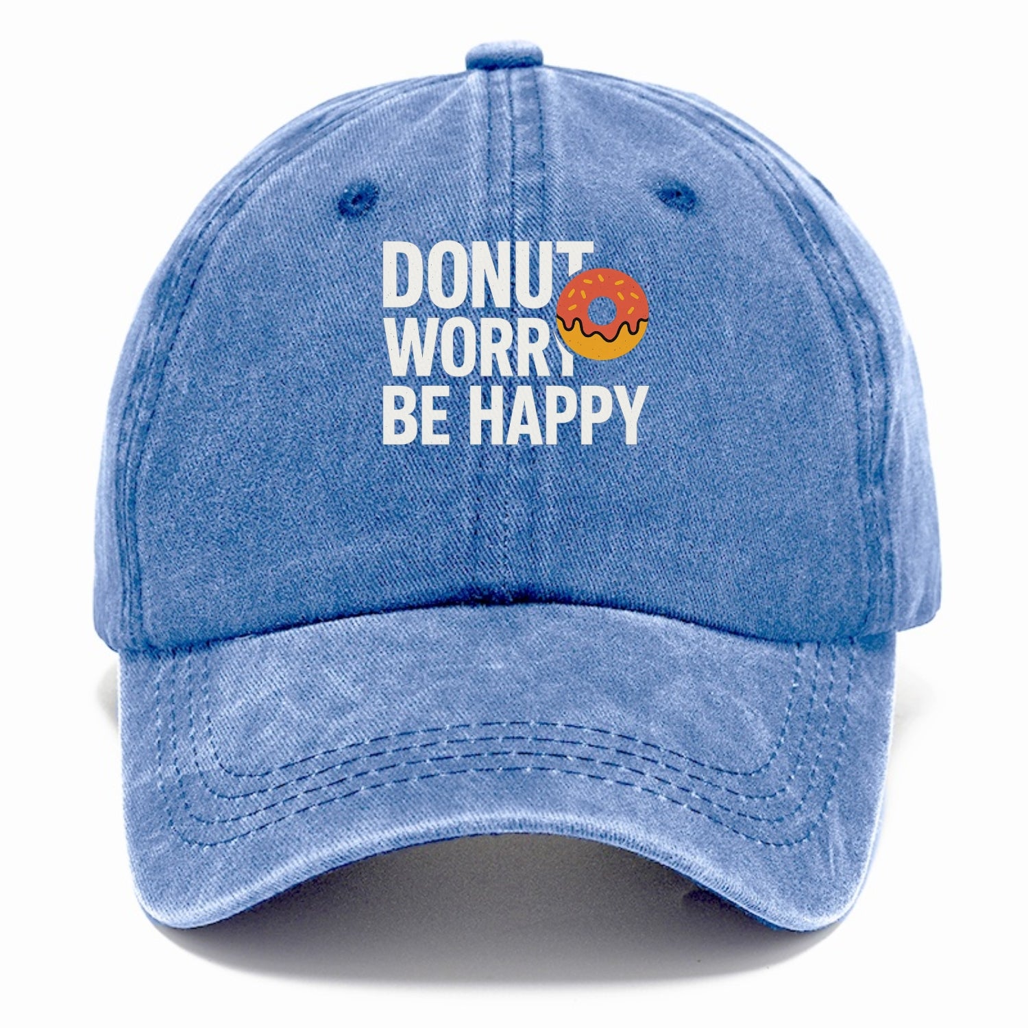 donut worry be happy Hat