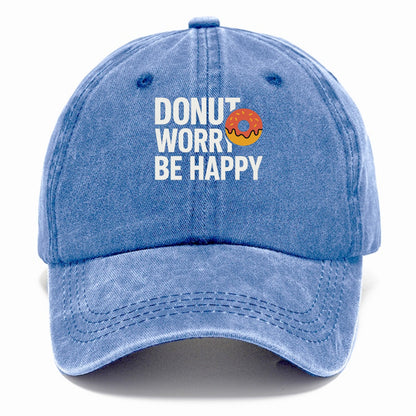 donut worry be happy Hat