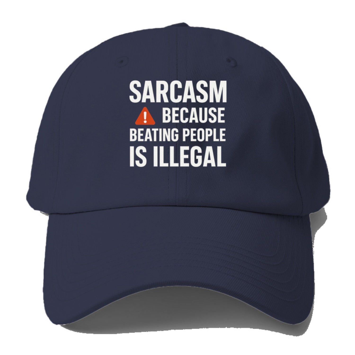 sarcasm because beating people Hat