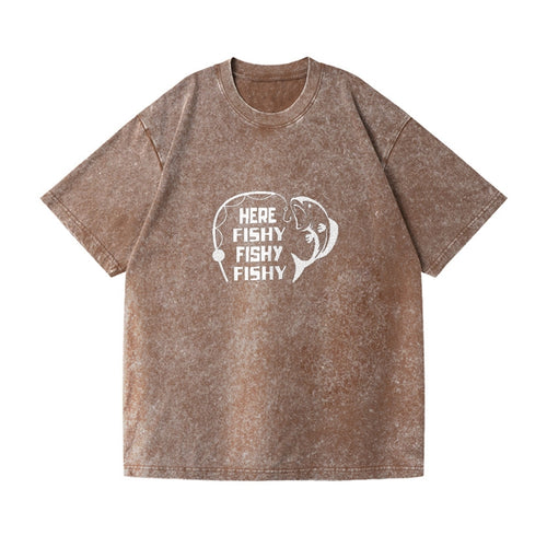 Here Fishy Fishy Fishy Vintage T-shirt