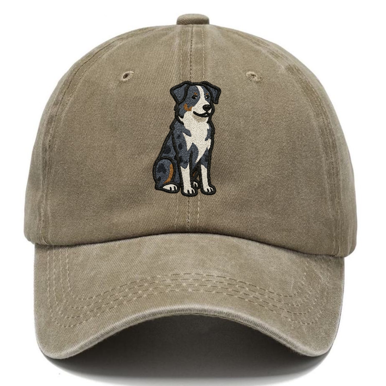 australian-shepherd-blue-merle-vibrant-spirit Hat