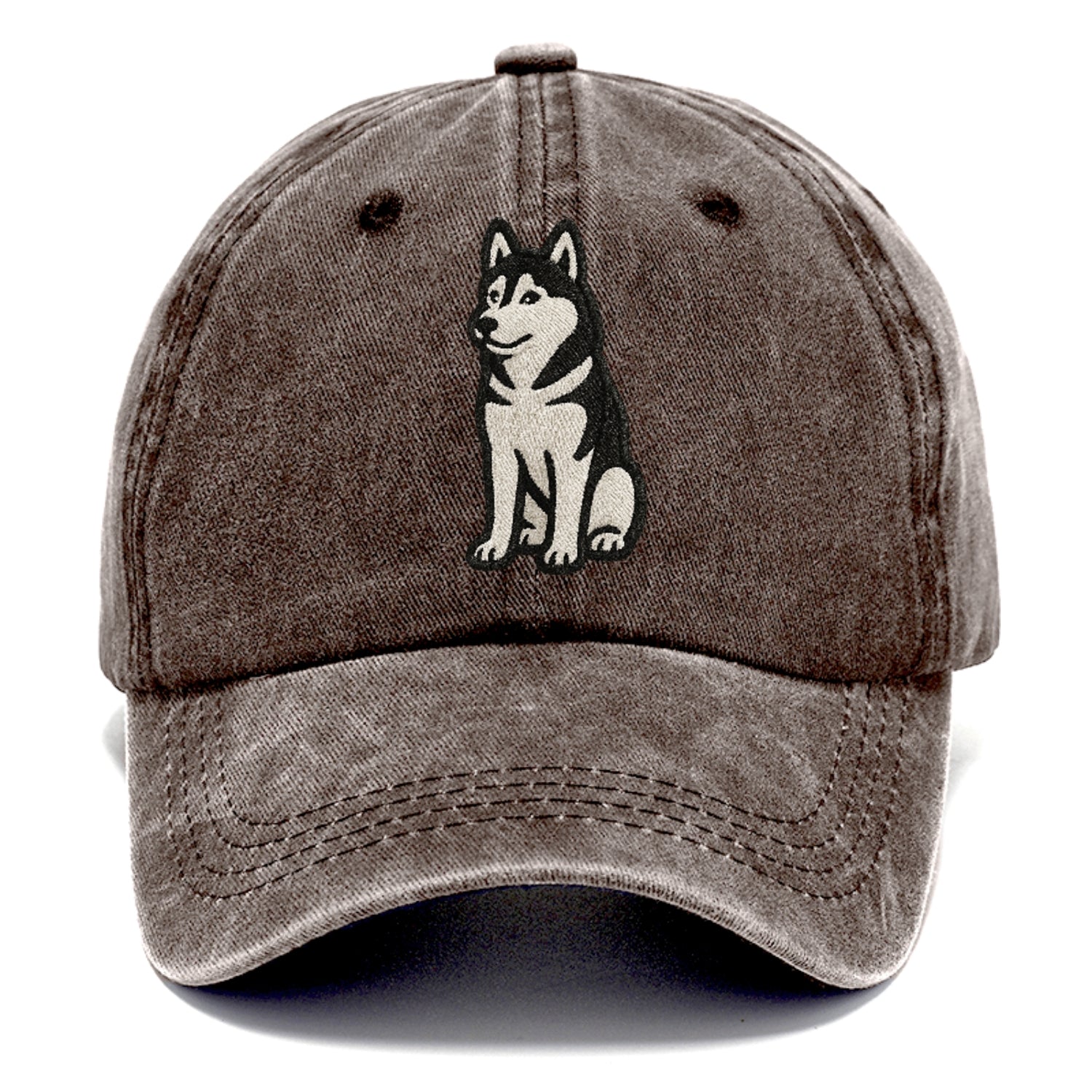 siberian-husky-black-white-loyal-spirit Hat