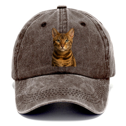 bengal cat portrait design Hat