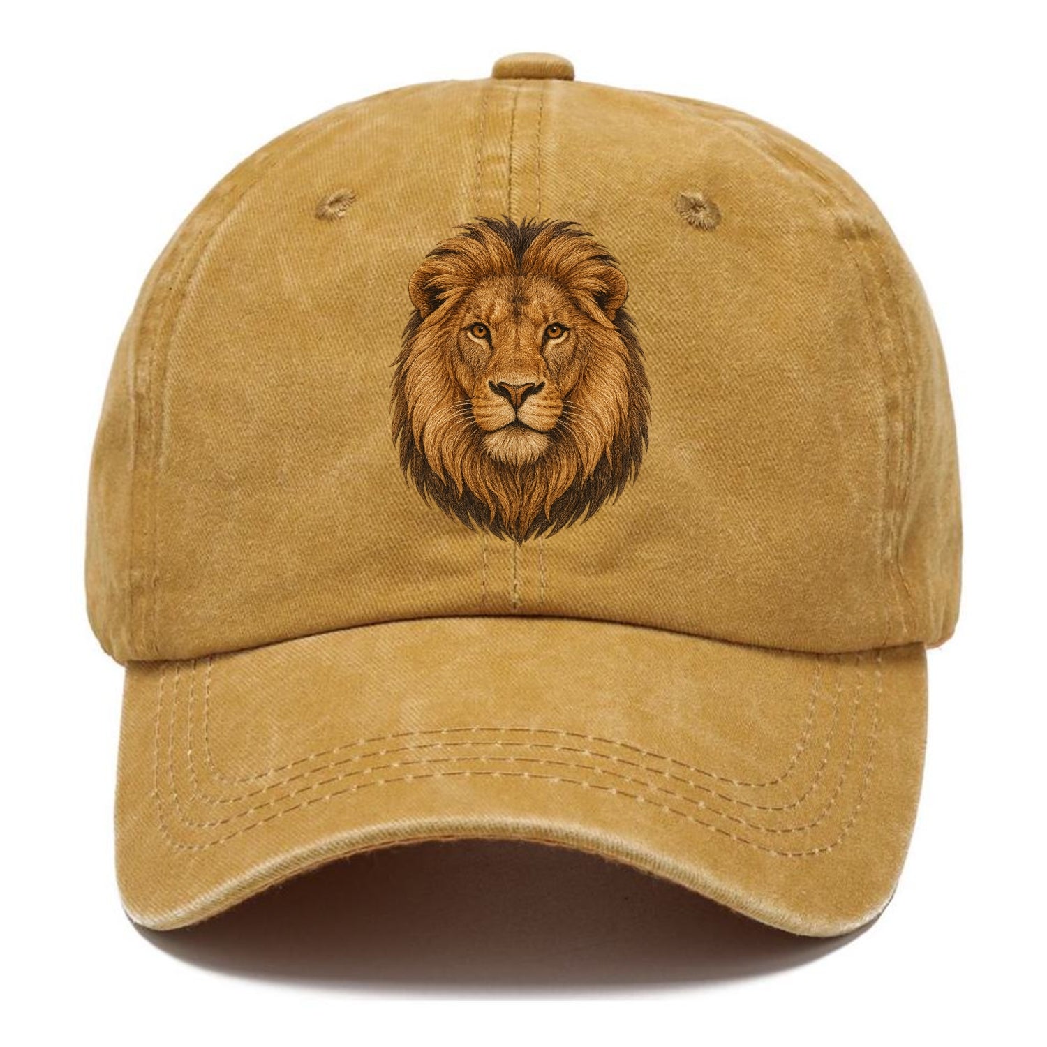 detailed lion head portrait Hat
