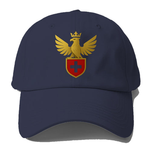 Switzerland Cross Eagle Emblem Baseball Cap For Big Heads