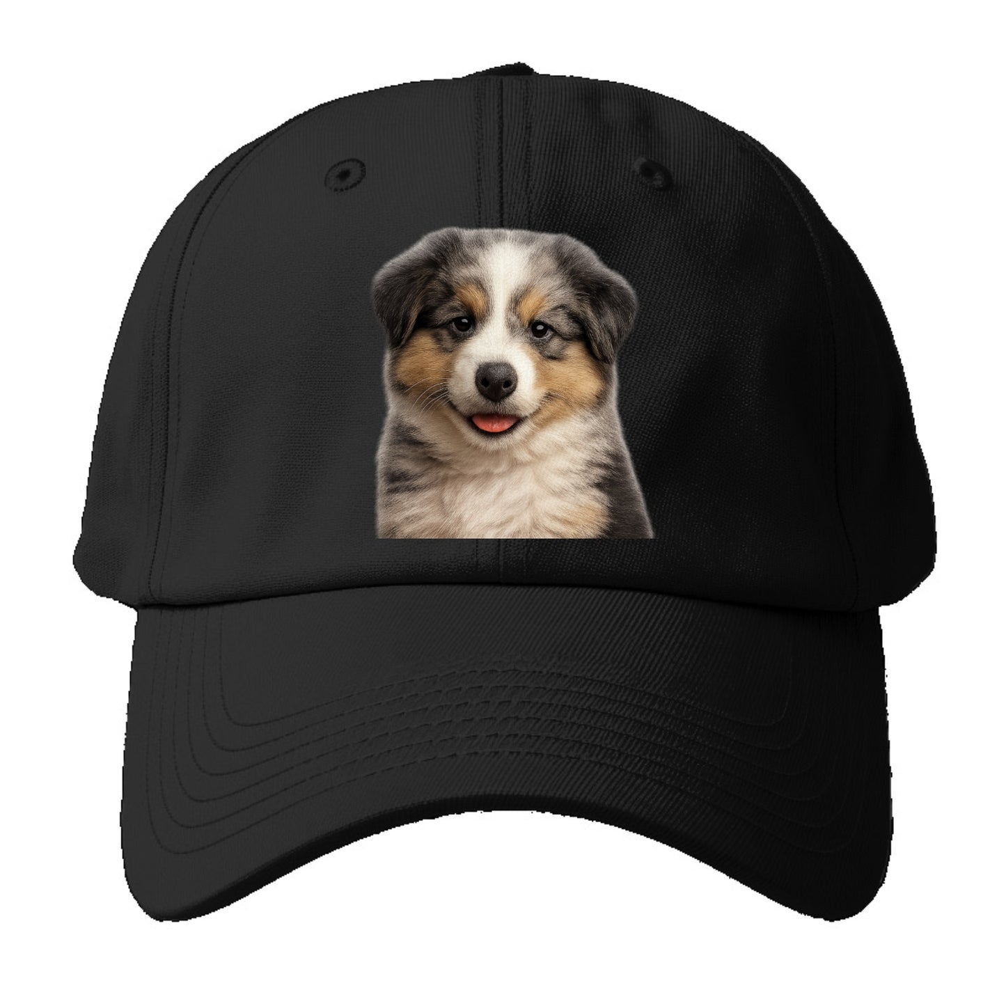 australian shepherd puppy portrait design Hat