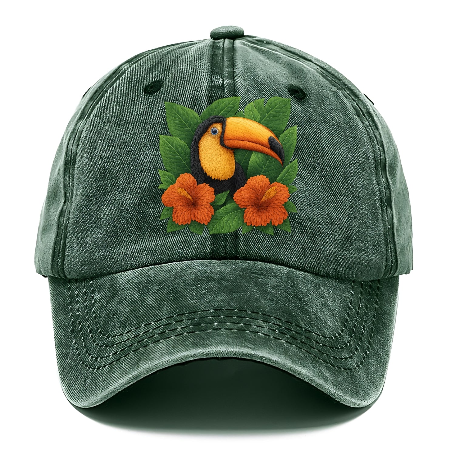 tropical paradise toucan bloom Hat