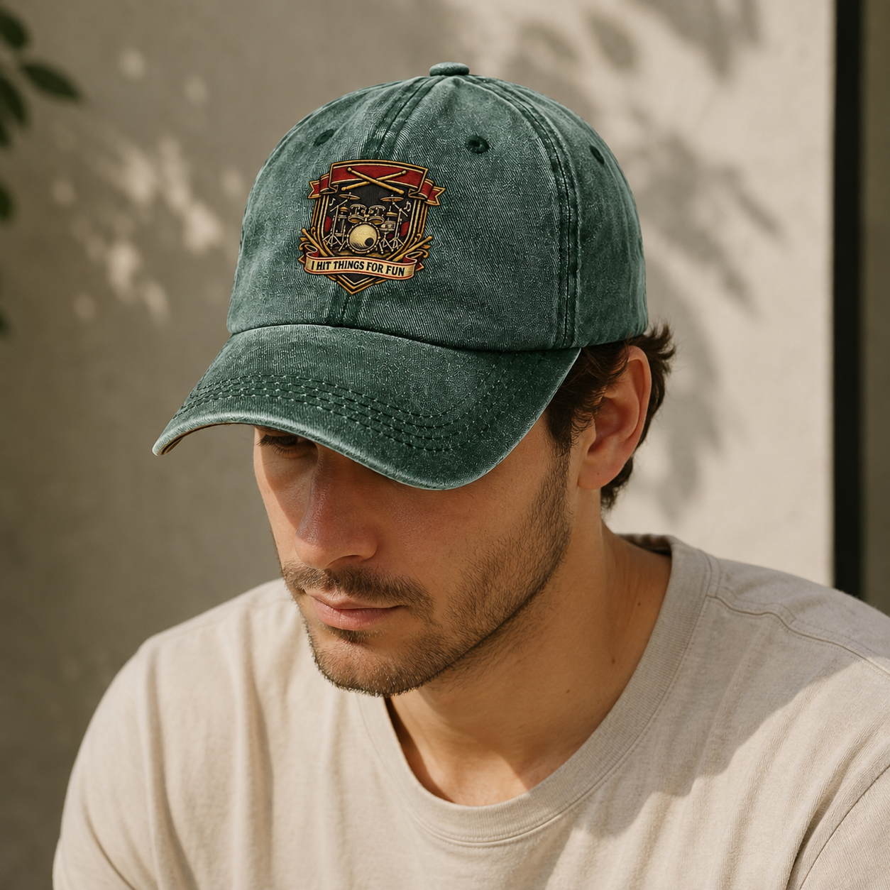 Drummer Humor Classic Cap – editorial product image