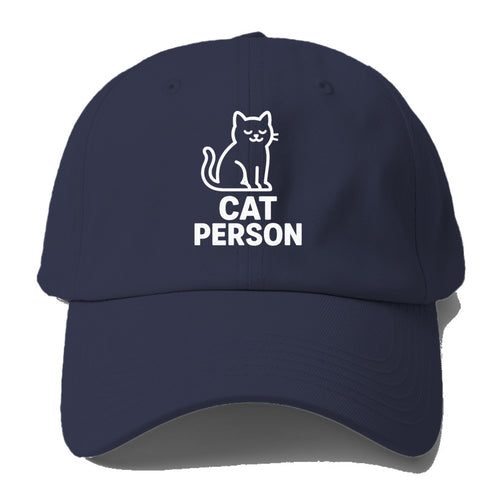 Cat Person Baseball Cap For Big Heads