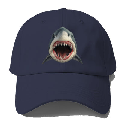 stylized shark maw ready to bite Hat