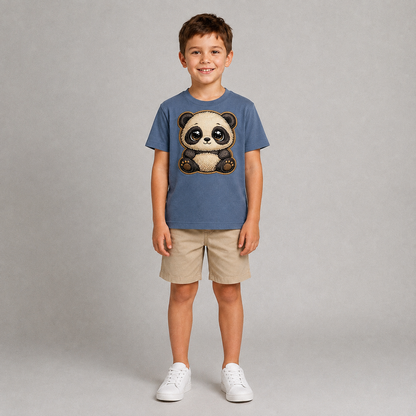 Baby Giant Panda Cub Kids T-Shirt – worn by a model