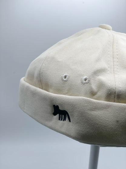 Stylish Fox Embroidered Sailor Hat - Unisex Summer Must-Have with Fashionable Flair Hat