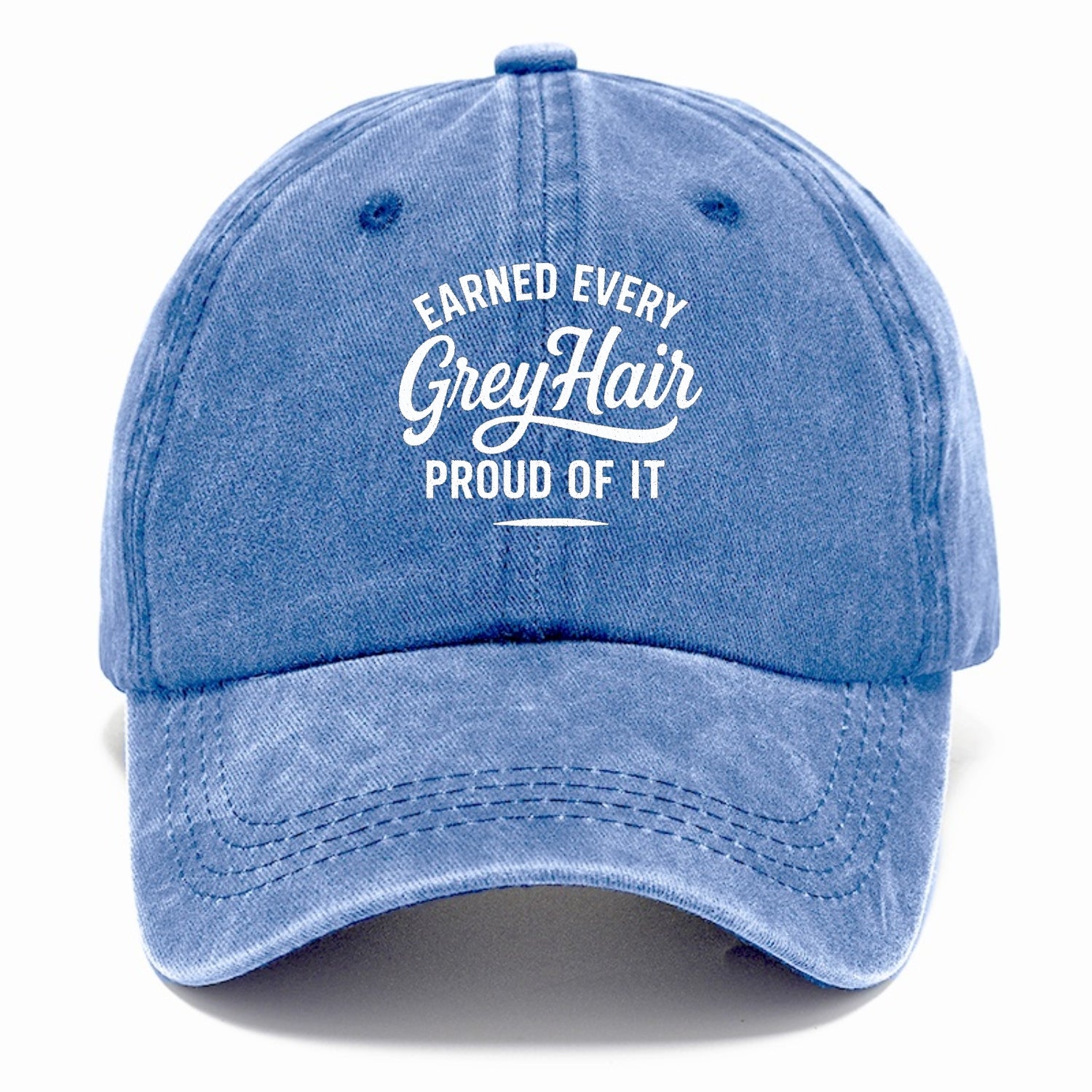 earned grey hair pride design Hat