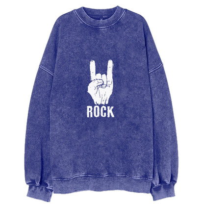 hand horn rock n roll Hat