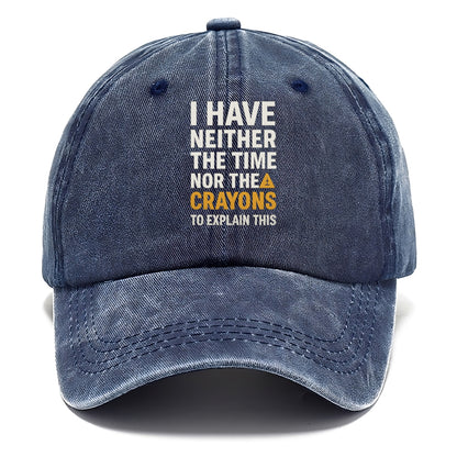 time nor crayons Hat