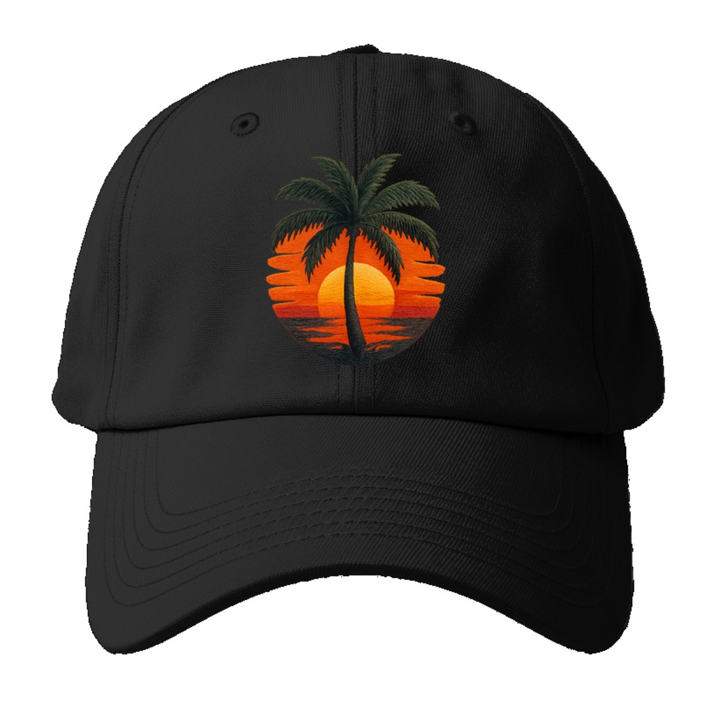 golden palm island sunset dream Hat