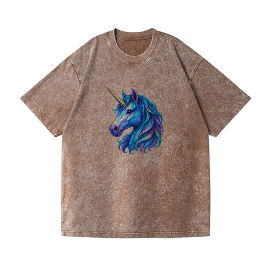 rainbow unicorn head artistic illustration Hat