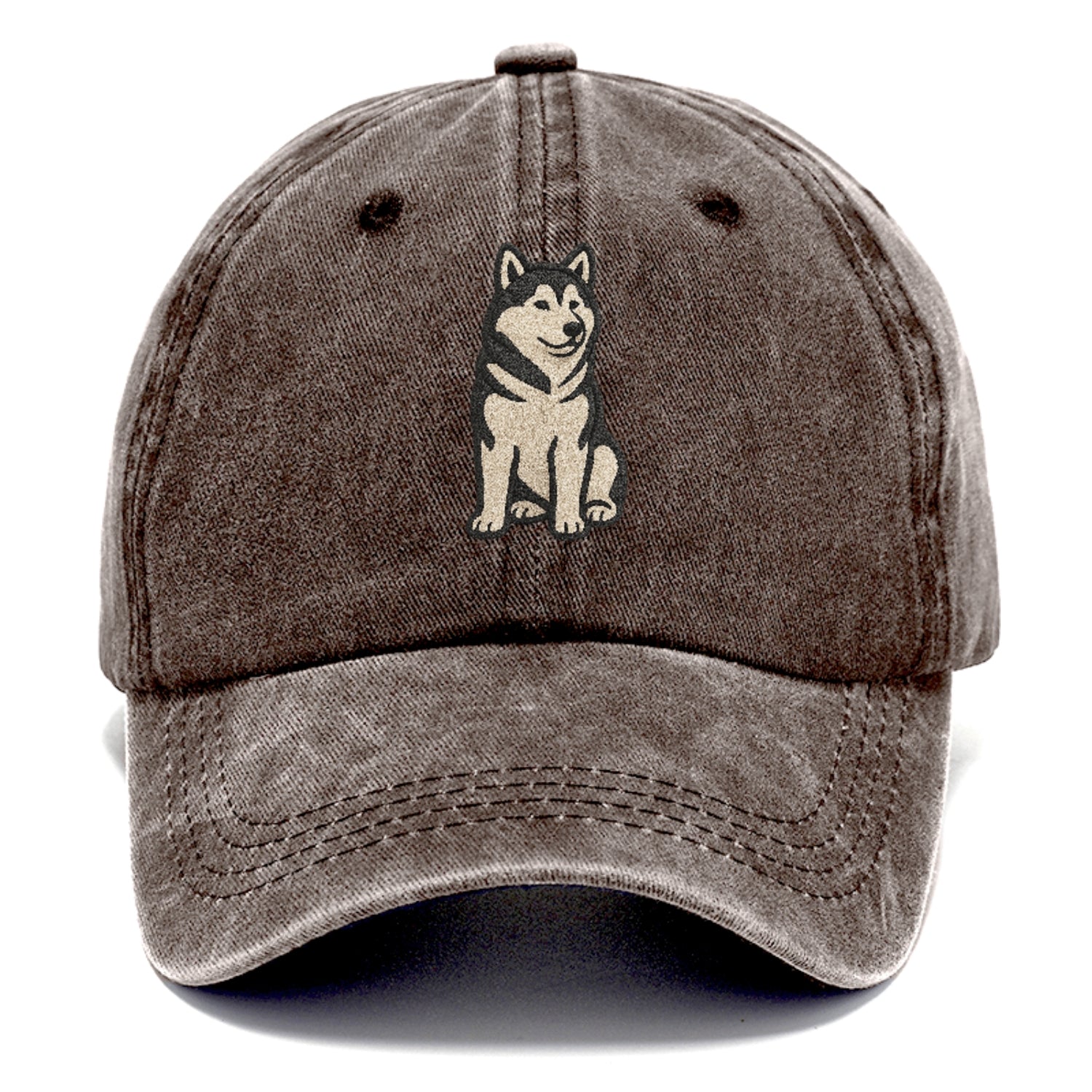 Alaskan Malamute Gray And White Pose Hat