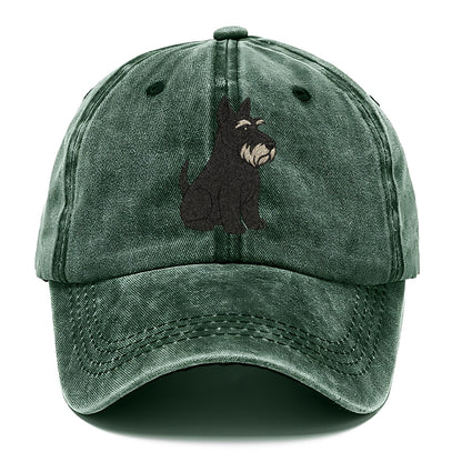 Scottish Terrier Black Sitting Pose Hat