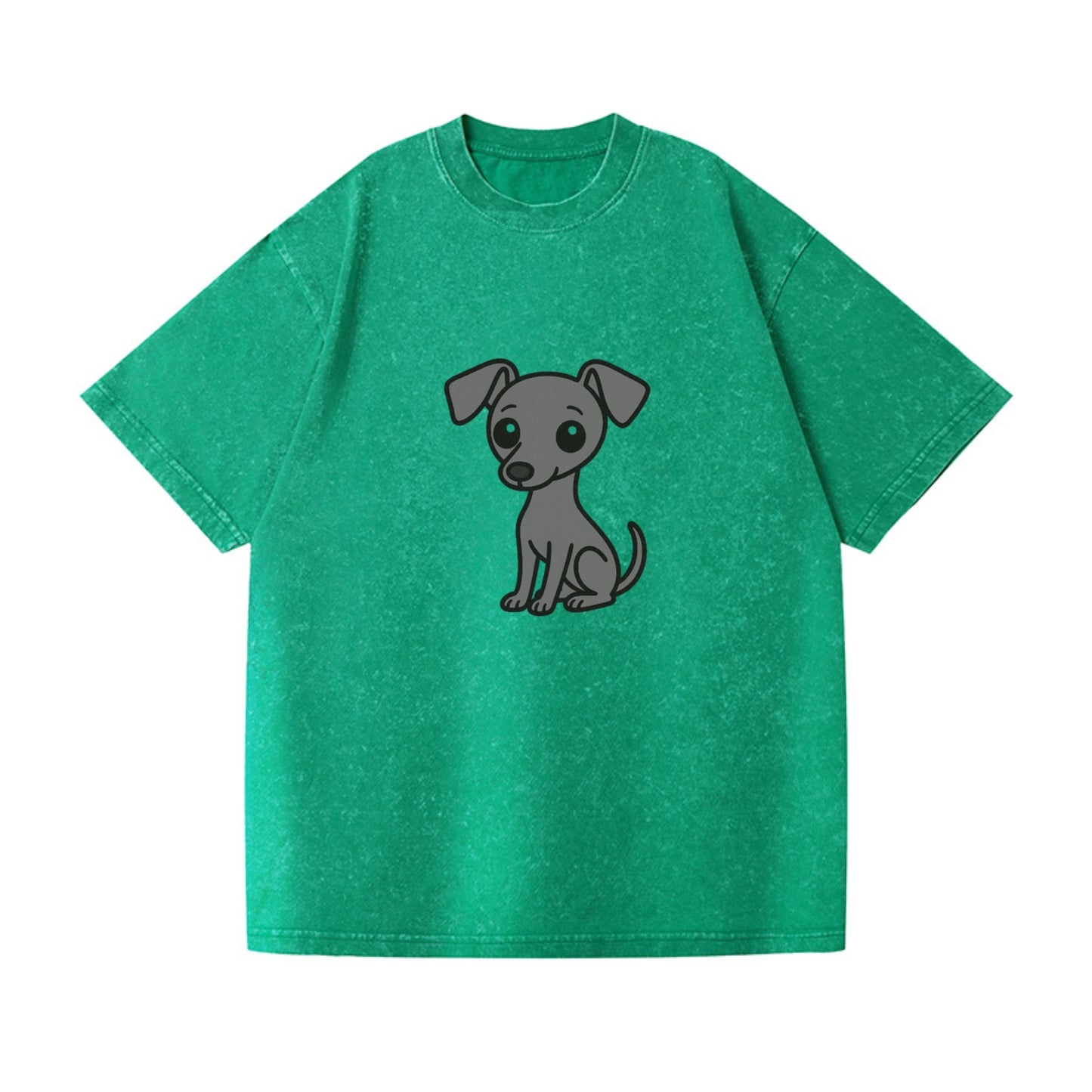 italian greyhound gray sitting pose with thin build portrait design Hat