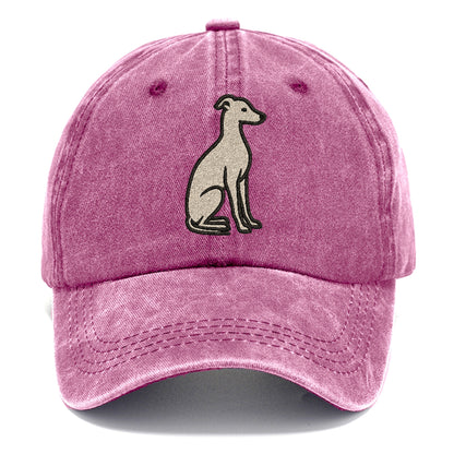 Italian Greyhound Gray Sitting Pose Hat