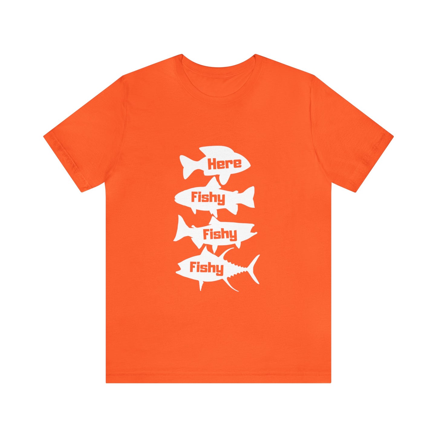 Here Fishy Fishy Fishy ユニセックス ジャージ 半袖 Tシャツ