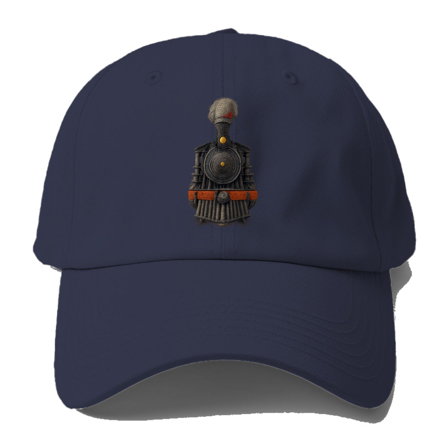 steam engine textured train illustration Hat