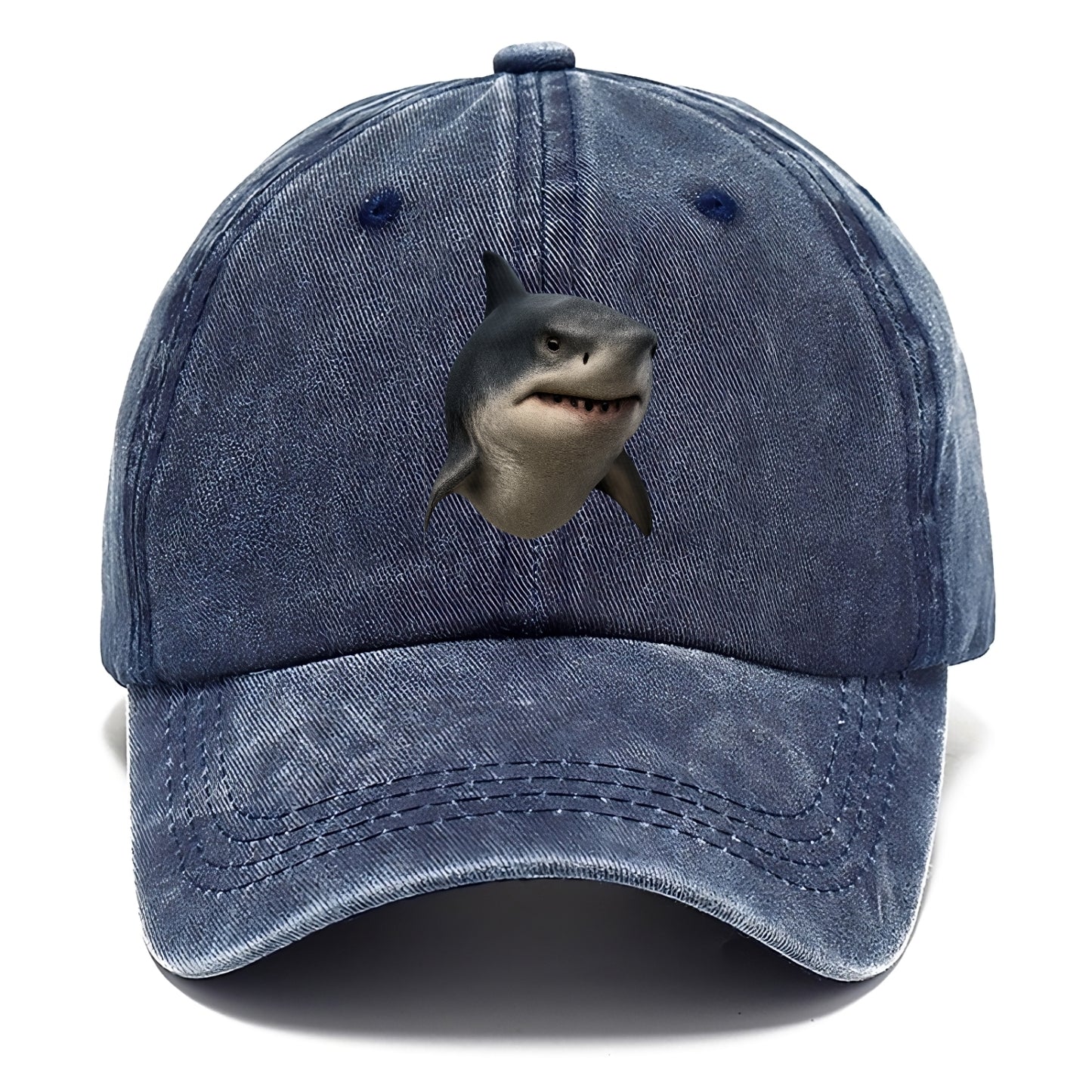 shark portrait design Hat